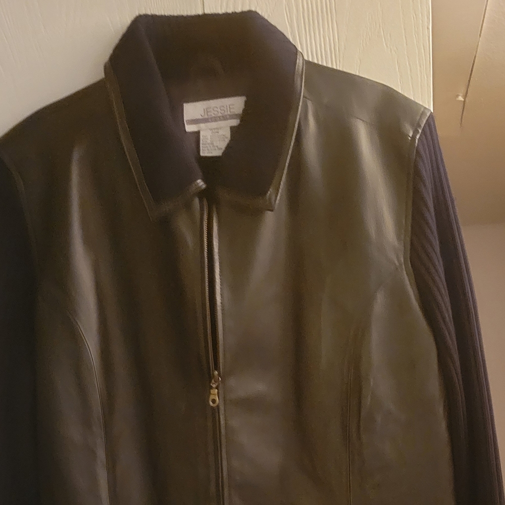 Jessie Leather Coat